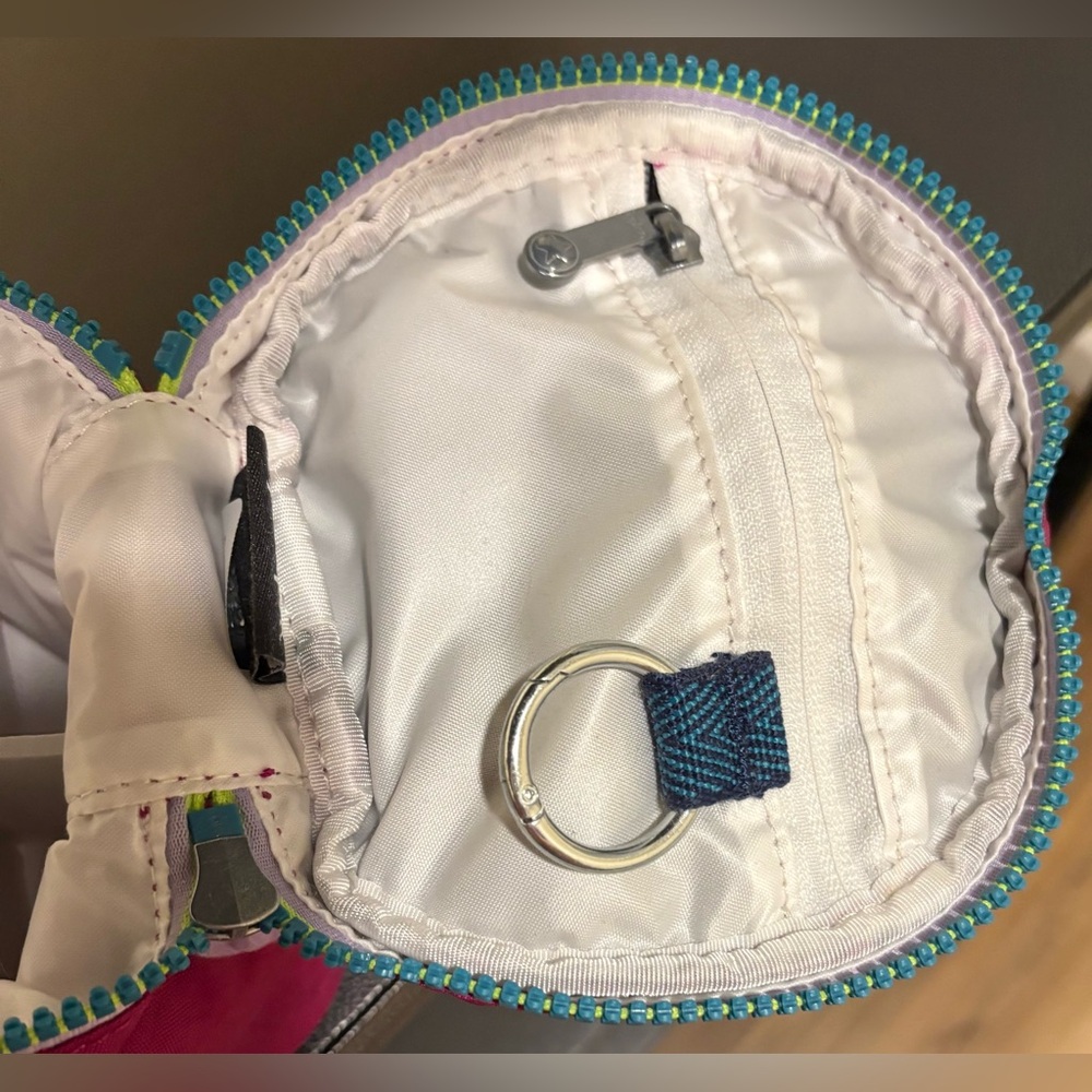 Kipling Pink Cosmetic Bag with Blue Accents - Picture 4 of 4